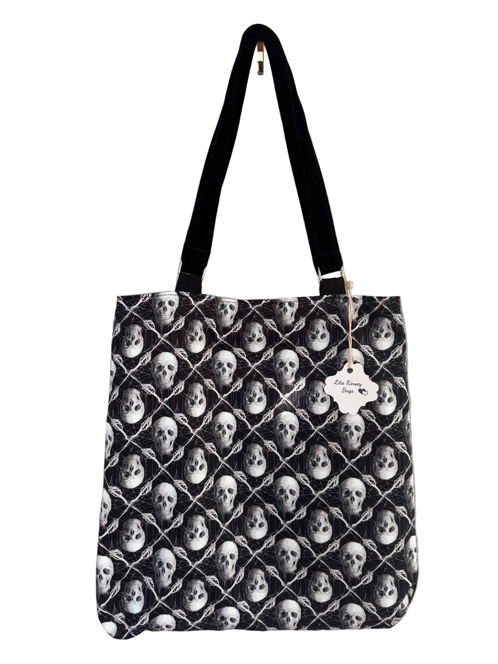 Glow In The Dark Skulls Tote Bag